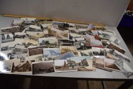 A packet of various British topographical postcards