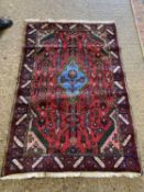 20th Century Middle Eastern wool rug, 150cm long