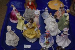 Mixed Lot: Various figurines to include Royal Doulton, Worcester and others
