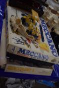Two boxed Meccano construction kits and further loose, not checked for completeness