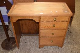 Small early 20th Century oak desk, 90cm wide