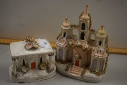Two Staffordshire model buildings
