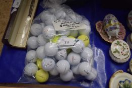 Bag of 50 assorted golf balls