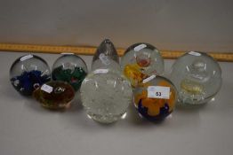 Collection of various 20th Century paperweights