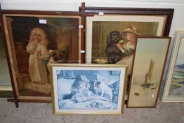 Two late 19th Century chromolithograph prints, Good Old Tory and Good Night together with a
