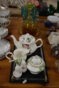 Mixed Lot: Various glass bowls, vases, tea wares etc