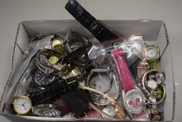 Box of various assorted watches