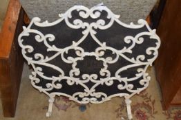 Iron and meshwork fire screen