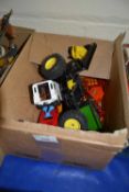 Quantity of assorted children's toy trucks and vans
