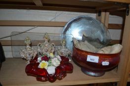 Mixed Lot: Ceramics, glass, Royal Doulton flowers etc
