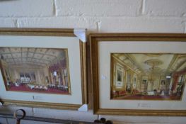 Five reproduction interior scenes of Windsor Castle
