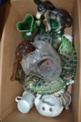 Mixed Lot: Assorted glass ware and ceramics