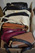 Quantity of assorted ladies handbags
