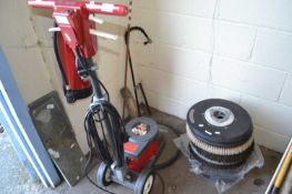 Victor floor polisher with brushes and accessories