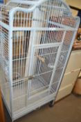 Grey bird cage