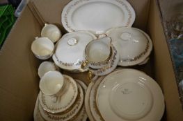 Quantity of Alfred Meakin cream and gilt decorated dinner wares