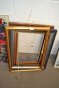 Five picture frames, assorted sizes
