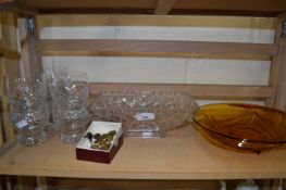 Mixed Lot: Assorted glass, glass tumblers and Eastern wear jewellery