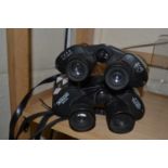A pair of Orego opticron 8 x 4 binoculars together with a pair of 8 x 40 binoculars (2)