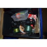 Quantity of assorted fishing tackle to include reels, line and other items