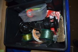 Quantity of assorted fishing tackle to include reels, line and other items