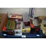 Quantity of assorted toy buses, boxed