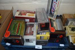 Quantity of assorted toy buses, boxed