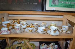 Quantity of assorted cabinet cups and saucers