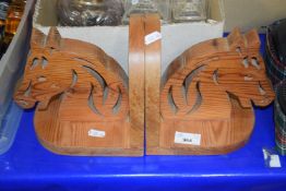 Pair of horse shaped bookends