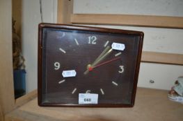 Wooden cased mantel clock