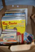 Large quantity of assorted LP's and singles