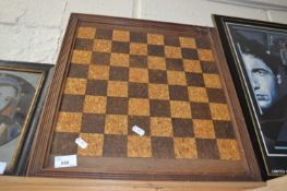 A cork chess board