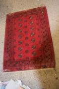 Small 20th Century red floor rug