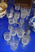Mixed Lot: Various clear drinking glasses