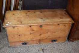 19th Century pine mule chest, 115cm wide