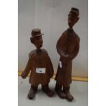 Two wooden figures