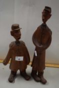 Two wooden figures