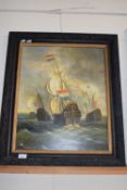 L Henley, study of French Naval boats