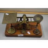 Vintage postal scales and weights