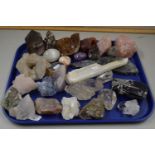 Collection of various polished mineral samples