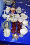 Mixed Lot: Various assorted ceramics and glass to include various vases, dressing table tray,