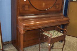 Rosenthal upright piano and accompanying stool