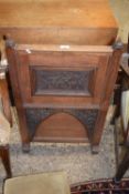 Carved hardwood fire screen