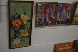 Group of three 20th Century tapestry pictures