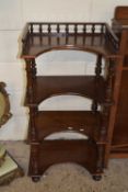 Late 19th Century concave front four tier shelf