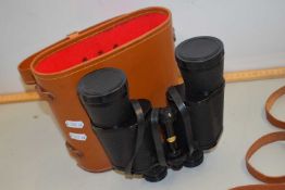 Cased pair of Zenith binoculars