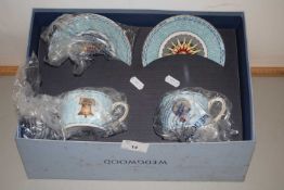 Pair of Wedgwood Millennium collection boxed cups and saucers