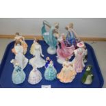 Collection of various assorted porcelain figurines