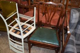 19th Century dining chair together with two further side chairs (3)