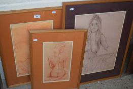 After Roy Petley, group of three nude studies